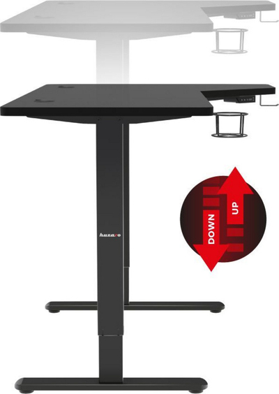 Tavolinë Huzaro Hero 9.0, 140 x 60 cm, e zezë