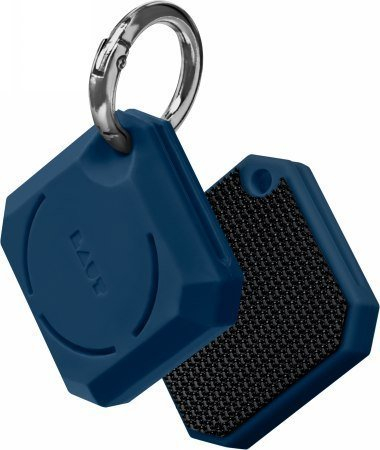 Mbështjellës LAUT Huex Gem për AirTag, me karabinë dhe velcro, blu navy