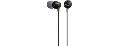 Kufje in ear Sony MDR EX15APB, me mikrofon, me kabllo, ngjyrë e zezë