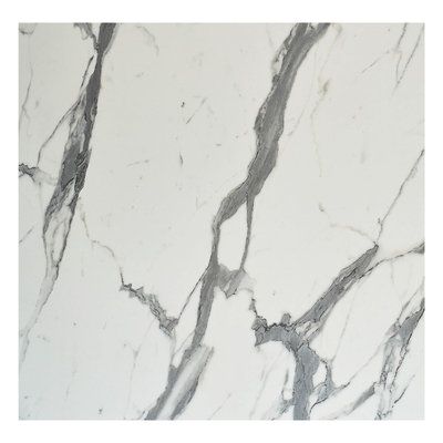 Mbulesë tavoline HPL HM5839.31, katrore 80x80cm, set 2 copë, mermer i bardhë