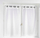 Perde rrjete Douceur d'Intérieur Odilia, set me 2 copë, 60 x 120 cm, e bardhë