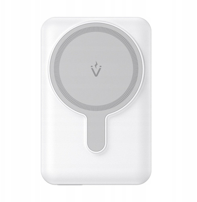 Powerbank magnetik Vention, 10000mAh, karikim wireless 22.5W, ekran LED, i bardhë