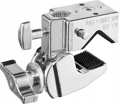 Kapëse për stativ Manfrotto C1575, diametër 13–55 mm, ngjyrë argjendtë