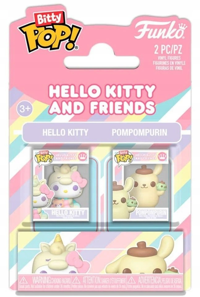Figurina Funko Bitty Pop Hello Kitty dhe Pompompurin, set 2 pjesë, vinil shumëngjyrësh