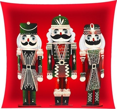 Jastëkmbulesë dekorative Ruhhy Nutcracker, 40x40 cm, poliester, shumëngjyrëshe