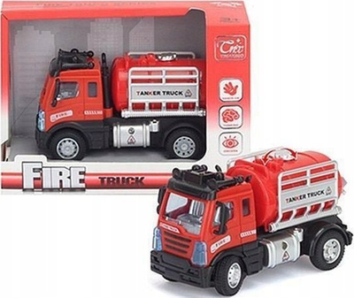 Lodër kamion zjarrfikës Adar Fire Brigade, shkallë 1:64, me drita dhe tinguj, e kuqe