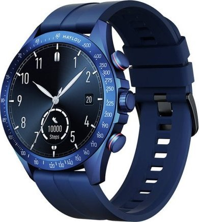 Smartwatch Haylou Solar Pro, mat aktivitetin, njoftime nga telefoni, blu