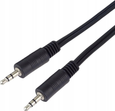 Kabllo audio PremiumCord, Jack 3.5mm M/M, 1m, e zezë
