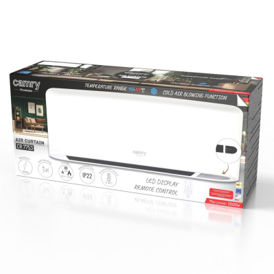 Ngrohës me ventilator Camry CR 7753, 2000W, ekran LED, i bardhë