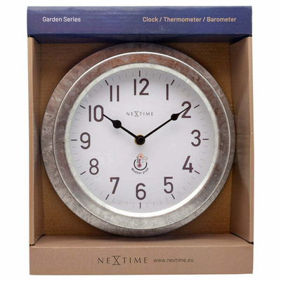 Orë muri Nextime Poppy 4301GA, e bardhë