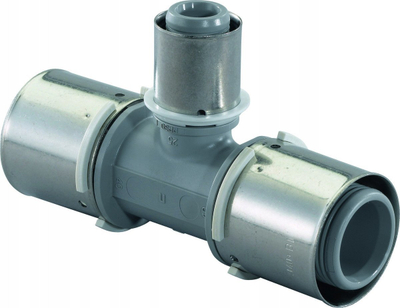 Tee Uponor S-Press Composite PPSU, T-pjesë e reduktuar 63-32-63
