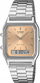Orë dore Casio Vintage AQ230A 4A, analoge dhe dixhitale, çelik inox, argjendtë