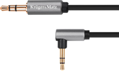 Kabllo audio Kruger&amp;Matz KM1232, Jack 3.5mm në Jack 3.5mm, 1m, argjendtë