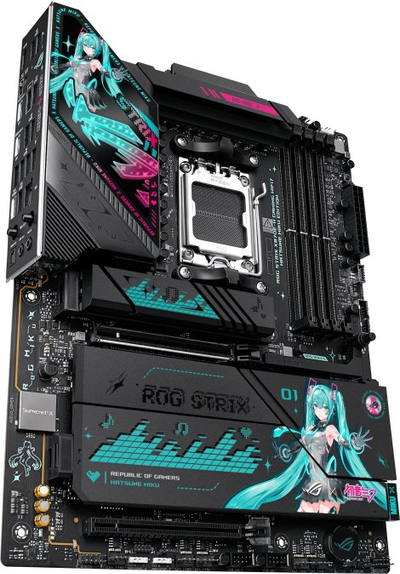 Pлоча ASUS ROG STRIX X870E H GAMING MIKU WIFI7, AMD X870E, DDR5, ATX