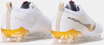 Këpucë futbolli Joma Propulsion Cup 2402 FG, për fushë natyrale, të lehta, të bardha me të artë