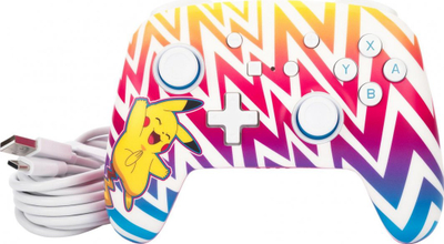 Контролер PowerA Enhanced Pikachu Vibrant, Безжичен, шарен
