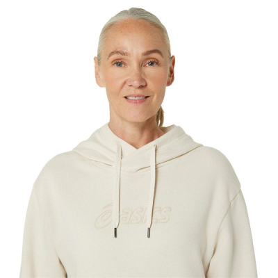Дуксерка со капуља Asics Logo OTH Hoodie W 2032C845200, за жени, полиестер памук, зелена