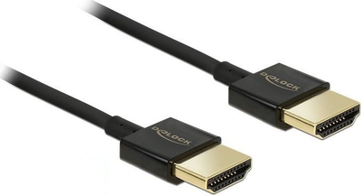 Kabllo HDMI Delock 85117, 0.25m, 4K 60Hz, e zezë