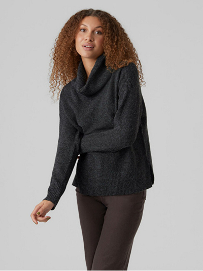 Bluzë Vero Moda VMDOFFY Regular Fit, e hirtë