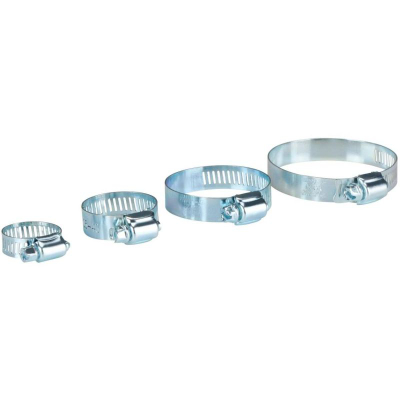 Set kapëse zorrësh Black+Decker Hose Clamps, 20 copë, metalike, ngjyrë argjendtë