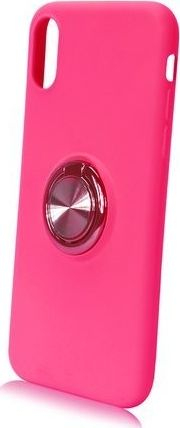 Mbulesë telefoni Silicone Ring Case për iPhone 12 Pro Max, silikon, me unazë mbajtëse, rozë