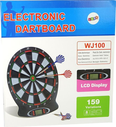 Tabelë elektronike darts Leantoys WJ100, 43x38cm, ekran LCD, shumëngjyrëshe