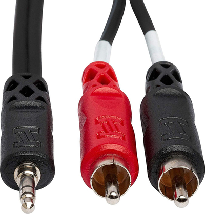 Kabllo audio Hosa CMR-210, stereo Y 3.5mm në 2xRCA, 1.8m