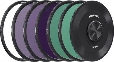 Set filtra lente Freewell M2 Magnetic Quick Swap, 82mm, 5 copë, i zi