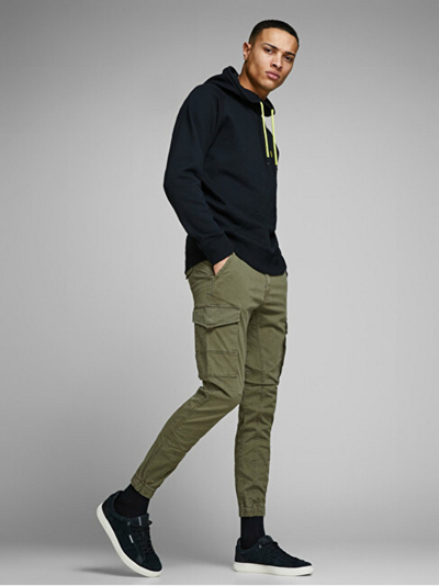 Долги панталони Jack&Jones JPSTPAUL, зелени
