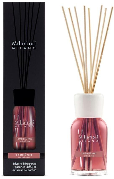 Aроматичен дифузер Millefiori Milano Amber and Rose, 250 ml