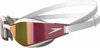Syze noti Speedo Fastskin Hyper Elite Mirror, IQfit, anti mjegull, të bardha ari