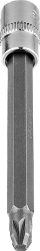 Bit kaçavidë Neo PZ3, 1/4" socket, 87mm, i gjatë