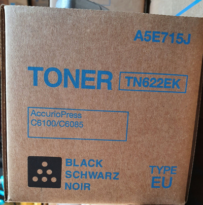 Toner printeri Konica Minolta TN622K, origjinal, i zi
