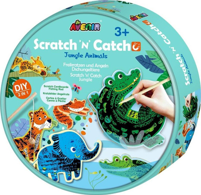 Loja e peshkimit Make My Own Fishing Game Jungle Animal, me magnet, për kalamaj 3+