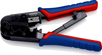 Darë krimpimi Knipex 97 51 10, 190mm, për fisha RJ11 RJ12 RJ45, e zezë