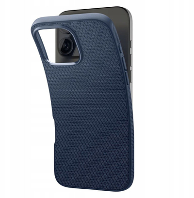 Maskë telefoni Spigen Liquid Air për iPhone 17 Pro Max, mbrojtëse, blu navy