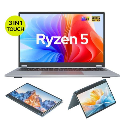 Laptopi Ninkear YBOOK 15, 2-në-1, Ryzen 5 7430U, 16GB/512GB, me ekran me prekje