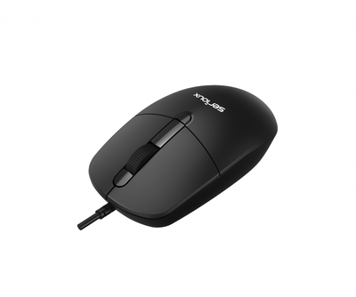 Set tastierë dhe maus Serioux SRXK-SKBM996WD, me kabllo USB, DPI 800-1600, i zi