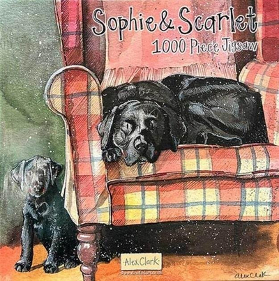 Puzzle No Name Sophie & Scarlett Dogs, 1000 pjesë, 61 x 61 cm, shumëngjyrësh