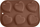 Kallëp pjekjeje në formë zemre, silikon, për muffins, rozë