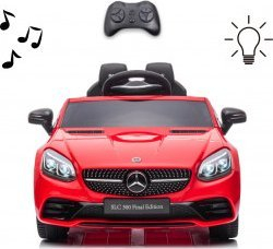 Makina elektrike për fëmijë Milly Mally Mercedes Benz SLC, me telekomandë, pezullim me susta, e kuqe