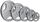 Disk peshe gize HMS THM10 10 kg, vrimë 31 mm, gri hammertone