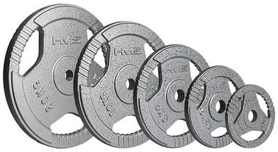 Disk peshe gize HMS THM10 10 kg, vrimë 31 mm, gri hammertone