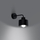 Lampë muri Savar Black Steel, stil i thjeshtë modern, metal, e zezë