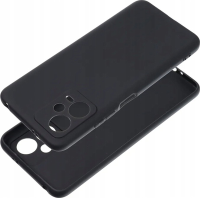 Këllëf mat për telefon Xiaomi Redmi Note 12 5G, silikoni, i zi