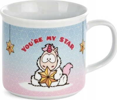 Filxhan porcelani NICI Unicorn Theodor In Snow Overall, 400 ml, shumëngjyrësh