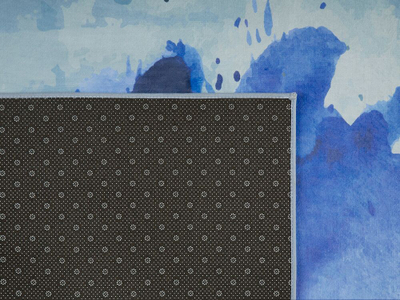 Tapet Beliani ODALAR, 160x230 cm, poliester, blu