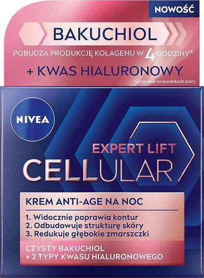 Krem nate Nivea Cellular Expert Lift Bakuchiol, anti-age, 50 ml