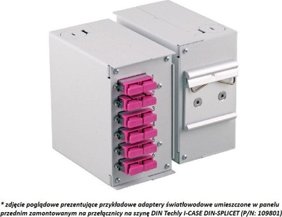 Aksesor rrjeti Techly I-CASE DIN-SPL6SCDT, për sistemim kabllosh Ethernet