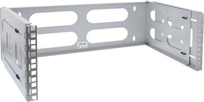 Rraf muri për rack InLine 19104C, 19", 4U, thellësi 24–40 cm, gri